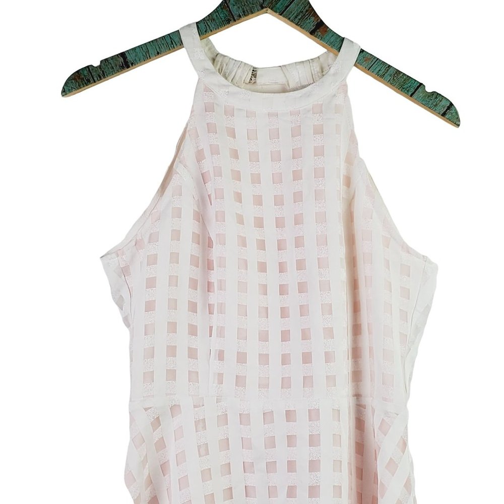 Lovers + Friends Gingham Mini Halter Picnic Dress, Sz M - Picture 5 of 12